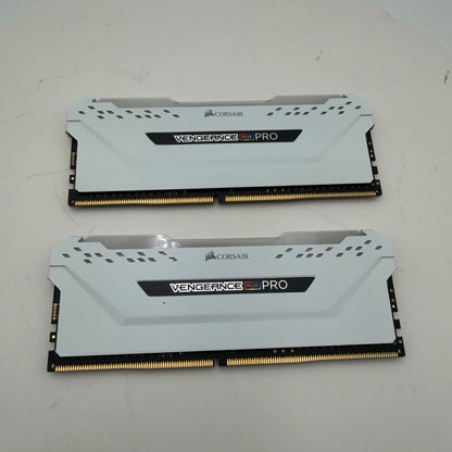CORSAIR Vengeance RGB Pro 16GB (2x8GB) DDR4 3200MHz White RAM