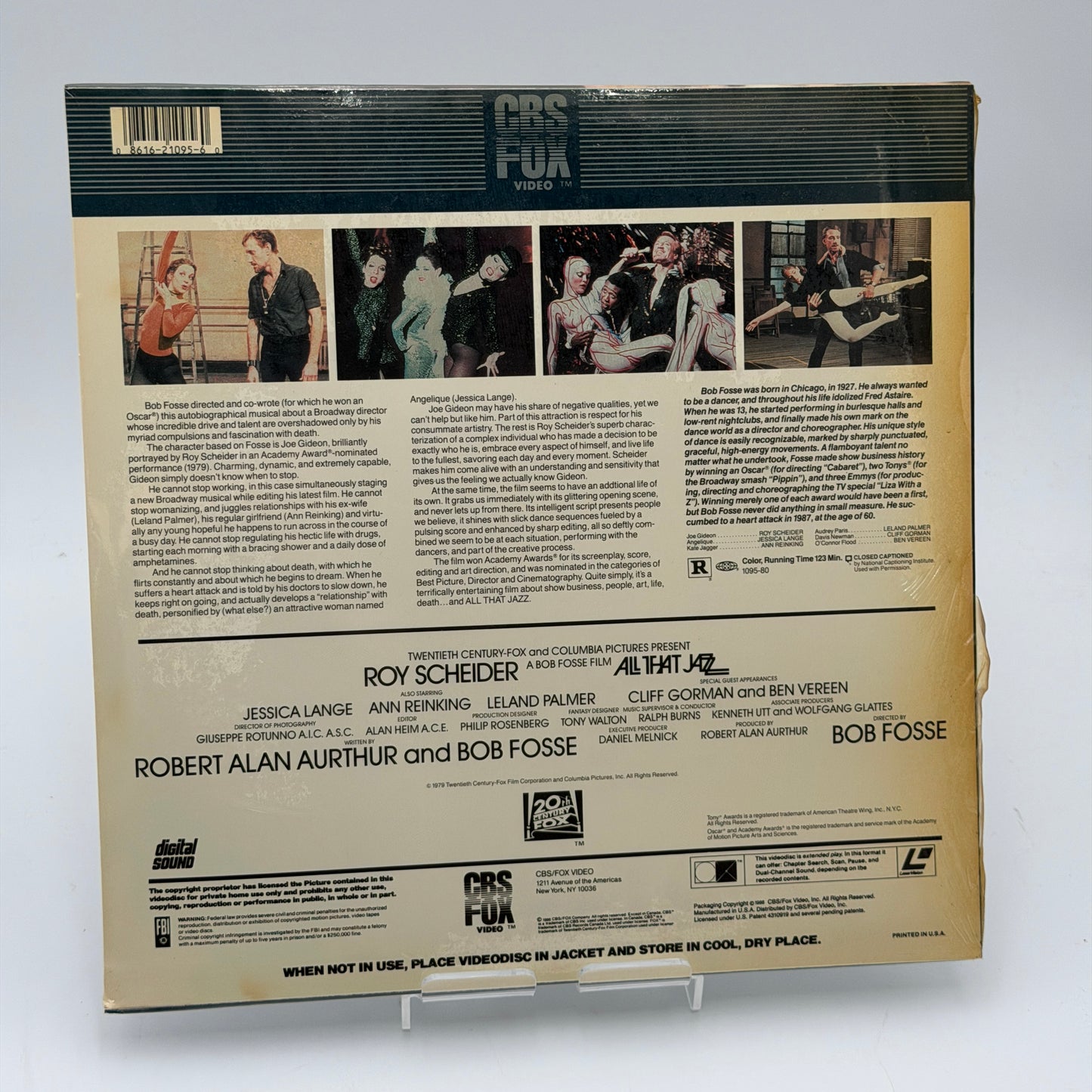 All That Jazz (1979) Laserdisc Brand New Factory Sealed