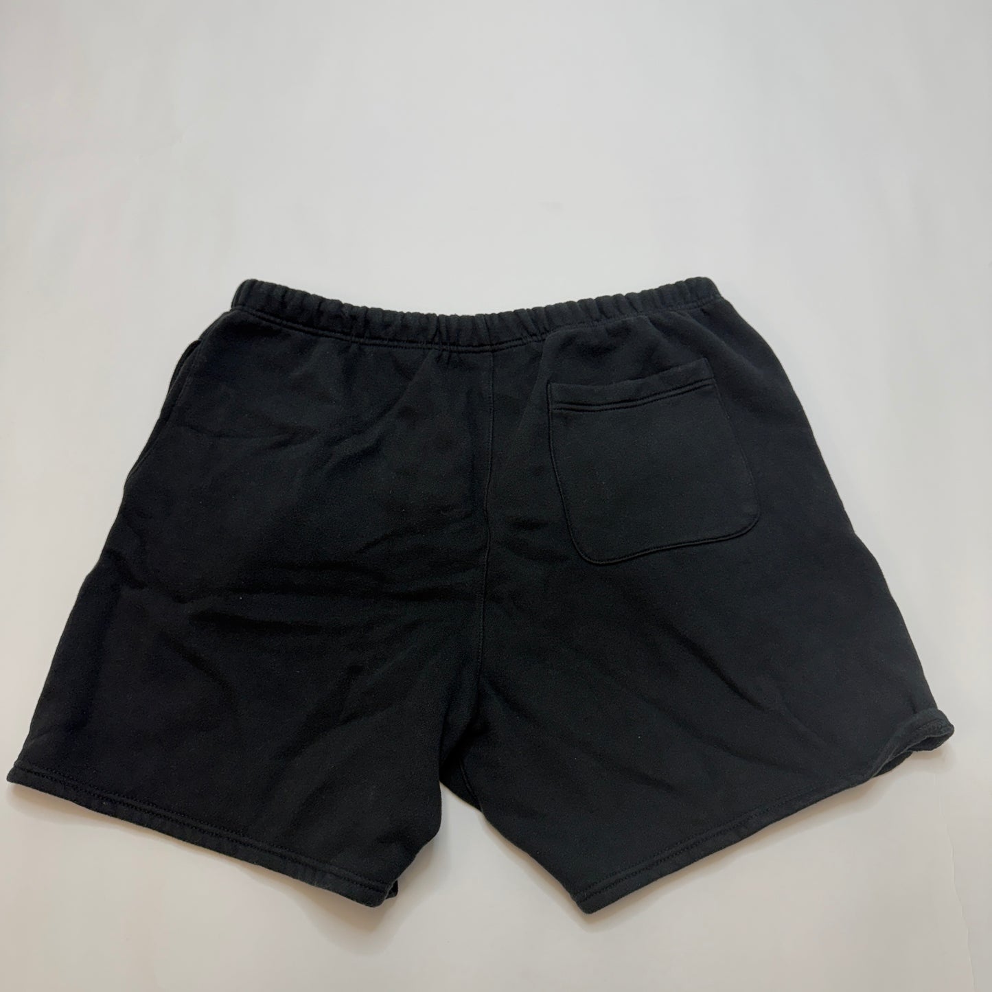 Fear of God Essentials Men's Black Fleece Logo Drawstring Sweat Shorts - Size L