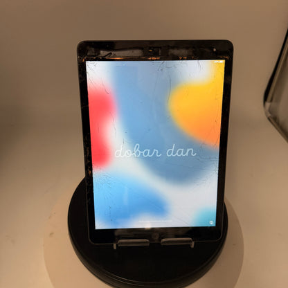 Apple iPad 9th Gen A2602 64GB Wi-Fi Only Black Cracked Screen