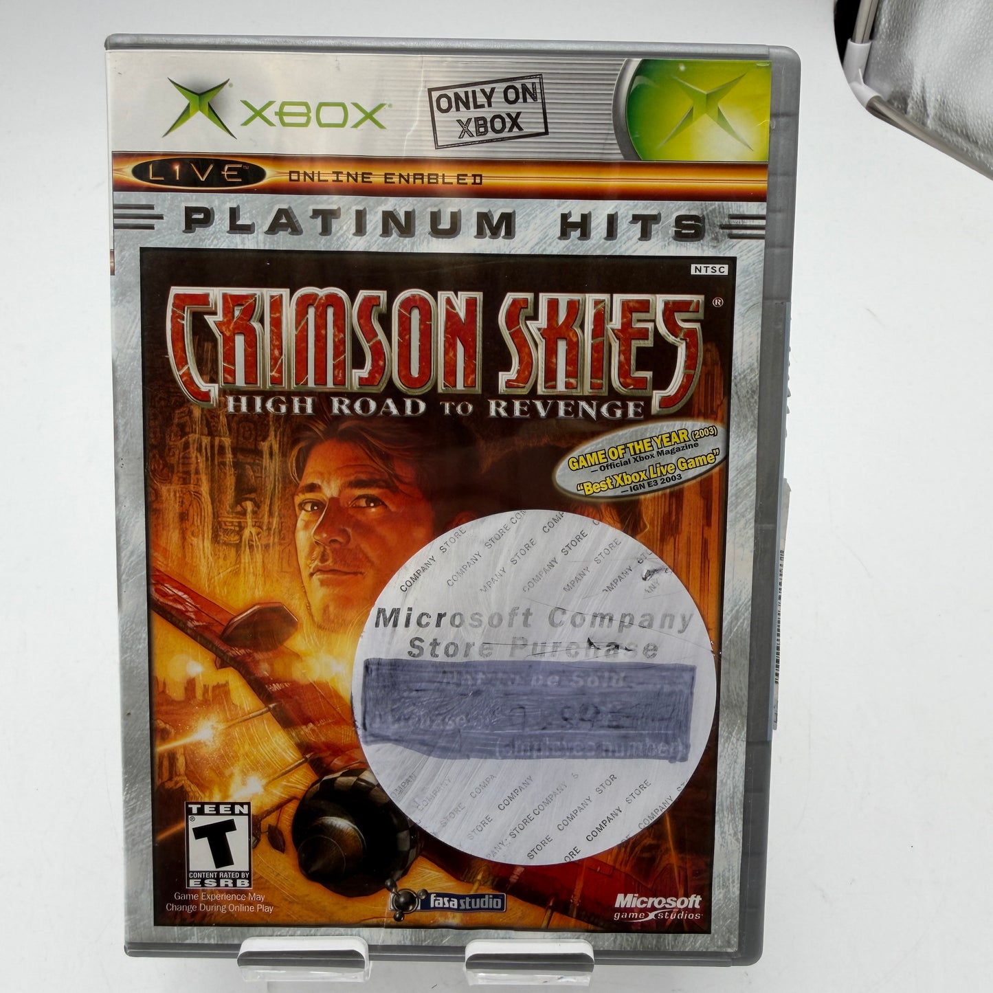 Xbox Crimson Skies Video Game With Box
