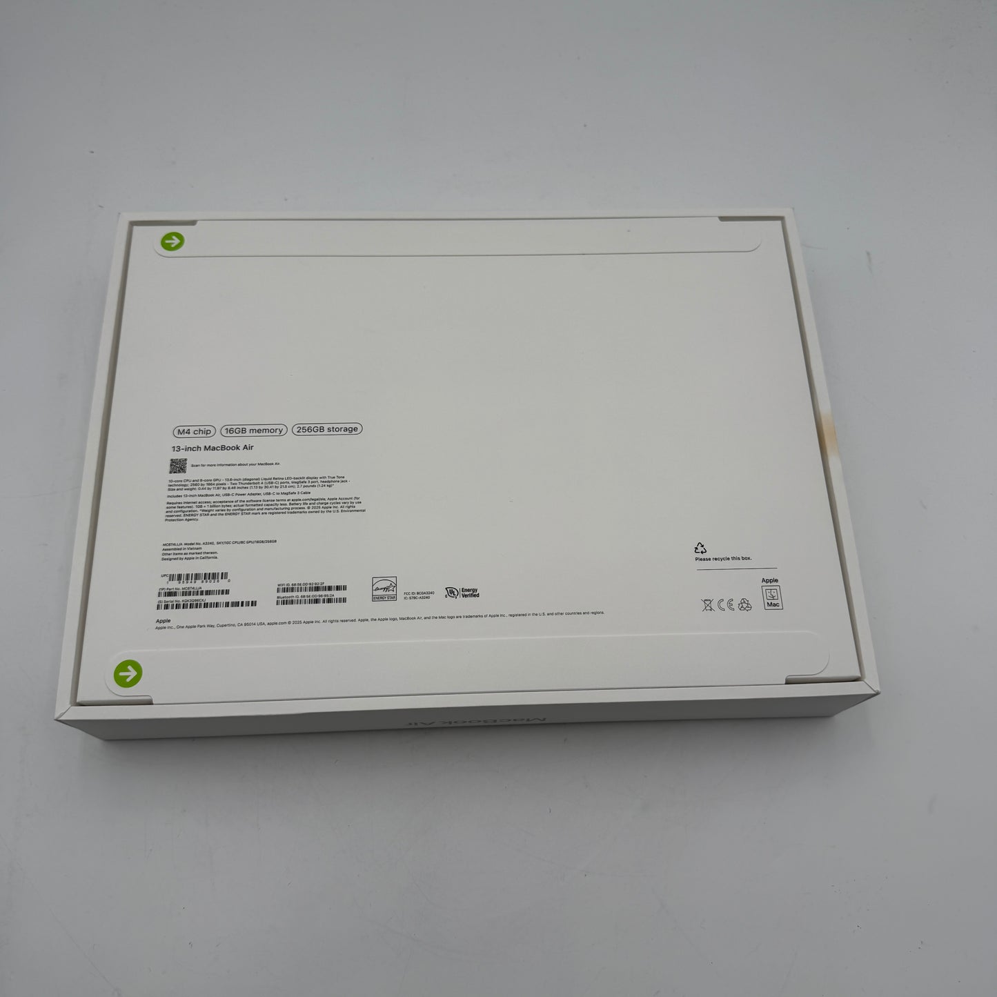 Apple MacBook Air 13" M4 A3240 2025 256GB 16GB Sky Blue New In Box