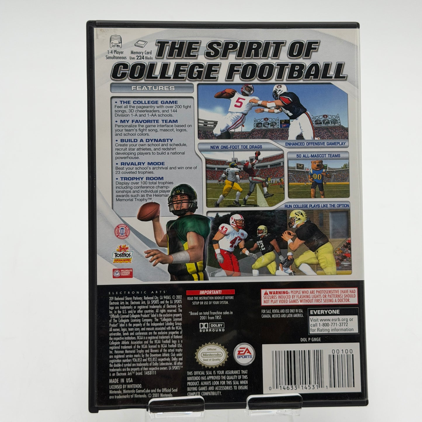 GameCube NCAA Football 2003 Video Game with Box and Manual - Used