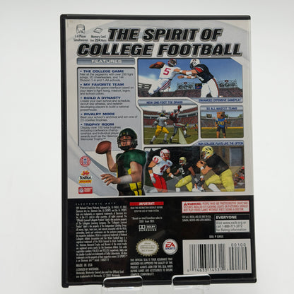 GameCube NCAA Football 2003 Video Game with Box and Manual - Used