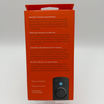 Amazon Fire Stick 4k Media Streamer Black New In Box