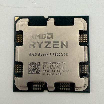 AMD Ryzen 7 7800X3D 8-Core 16-Thread 5.0GHz Turbo AM5 Gaming CPU - Black