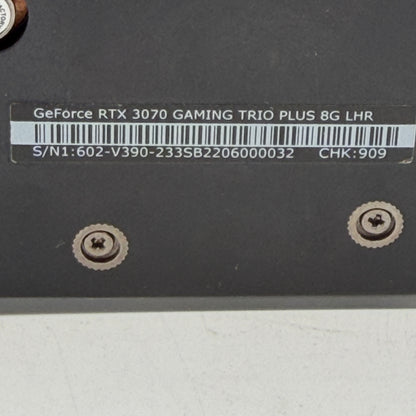 MSI GeForce RTX 3070 GAMING Z Trio LHR 8GB GDDR6 Graphics Card Black