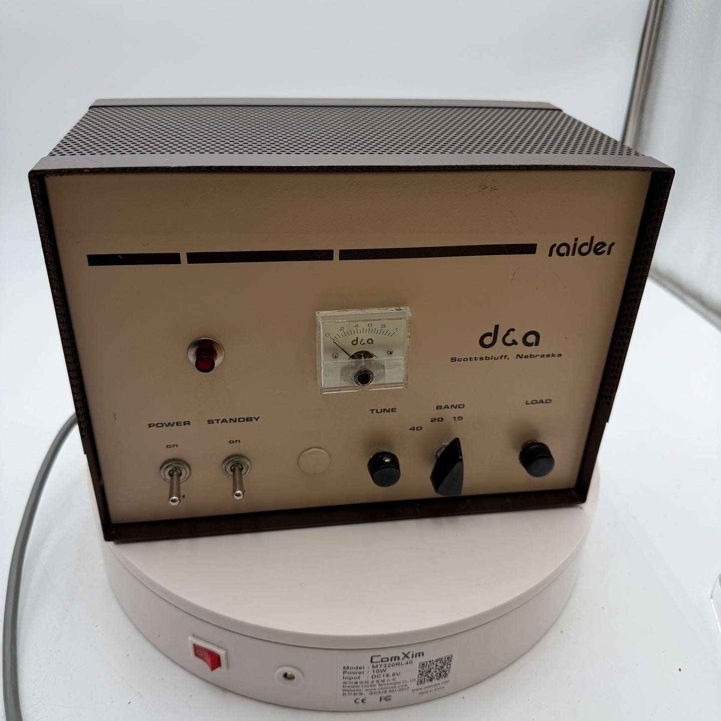 Vintage D&A Manufacturing Co. Raider Ham Radio Amplifier Untested