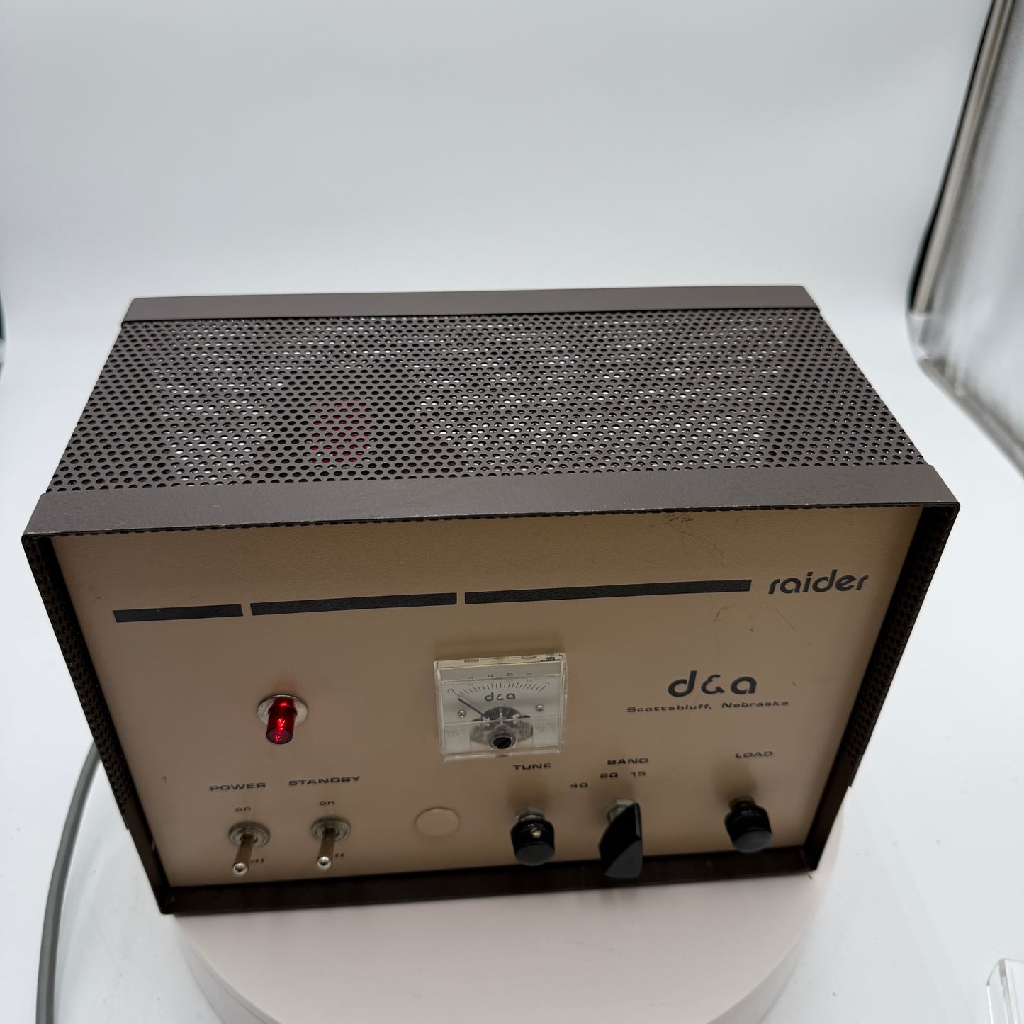 Vintage D&A Manufacturing Co. Raider Ham Radio Amplifier Untested