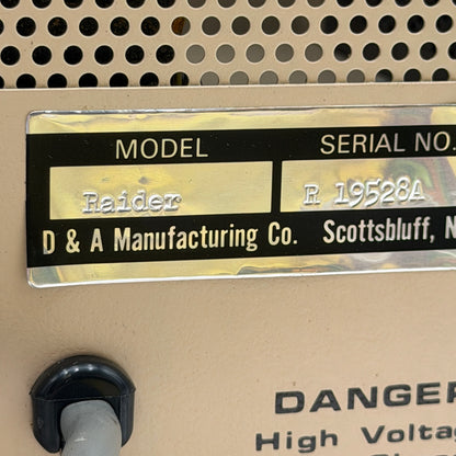 Vintage D&A Manufacturing Co. Raider Ham Radio Amplifier Untested