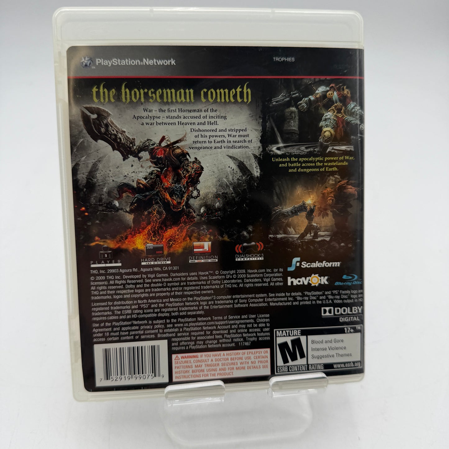 Darksiders for PlayStation 3 Video Game Complete w/ Case, Manual & Inserts PS3