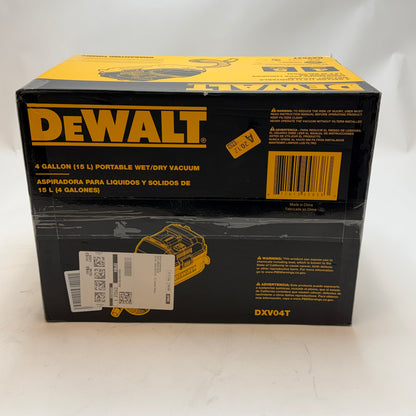 DeWalt 4 Gallon Portable Wet/Dry Vacuum Black New In Box