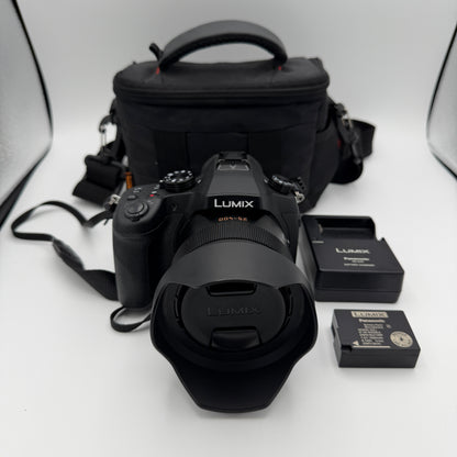 Lumix DMC-FZ1000 20.1 MP Digital Camera With Bag and Extras
