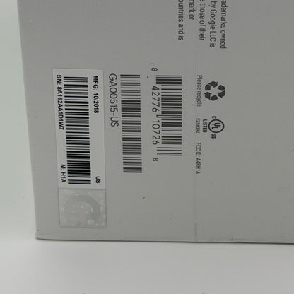 Google Home Hub Smart Display White New In Box GA00515US