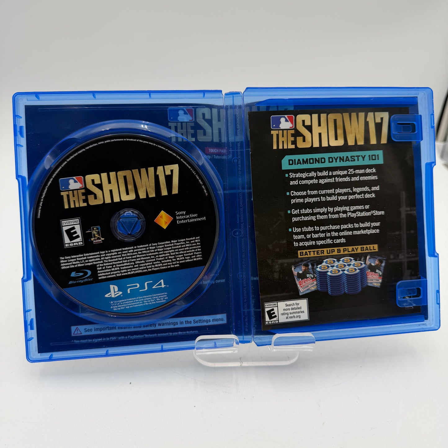 Playstation 4 MLB The Show 17 Video Game with Box