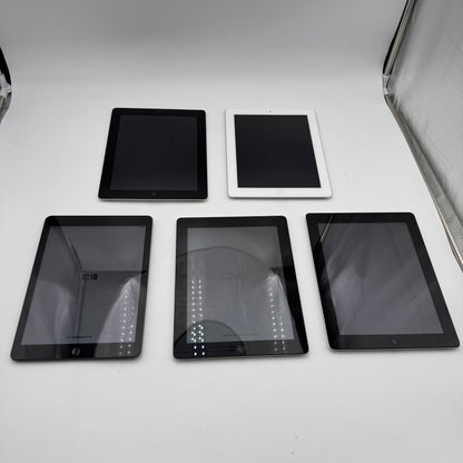 Apple iPad Lot of 5 For Parts or Repair