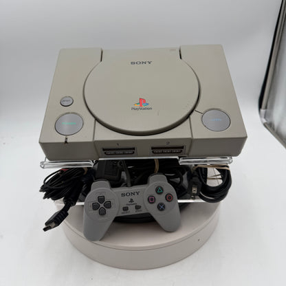 Sony PlayStation 1 SCPH-9001 Gray Video Game Console Bundle
