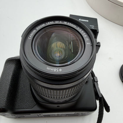 Canon EOS Rebel T6 Digital Camera Black w/ Case, Charger & 18-55mm Lens