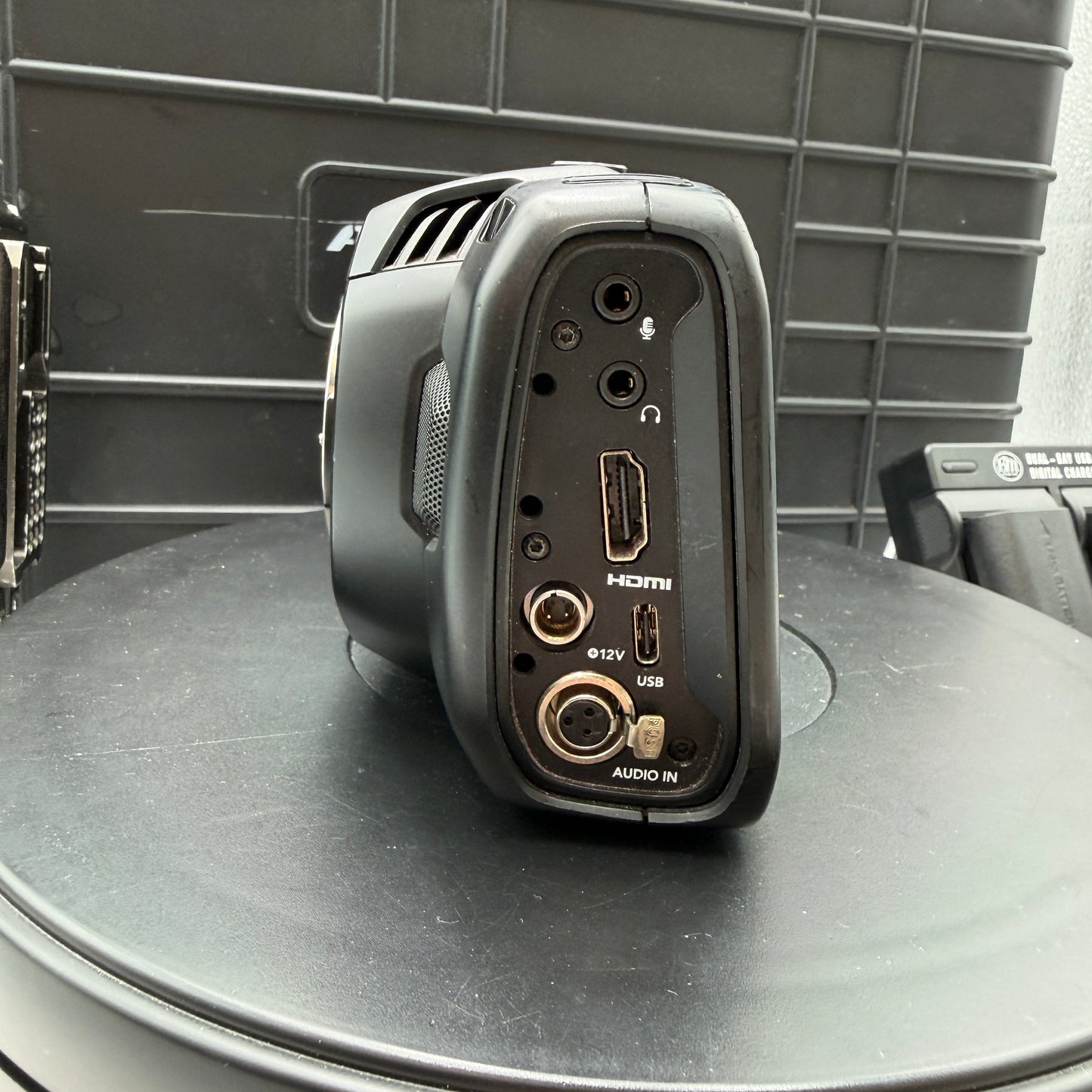 Blackmagic Pocket Cinema Camera 4K 2018 w/ 3 Batteries, Cage, Flight Case