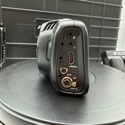 Blackmagic Pocket Cinema Camera 4K 2018 w/ 3 Batteries, Cage, Flight Case