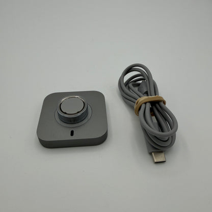 Oura Ring 4 Smart Ring Size 7 Black Silver with Charger and Base