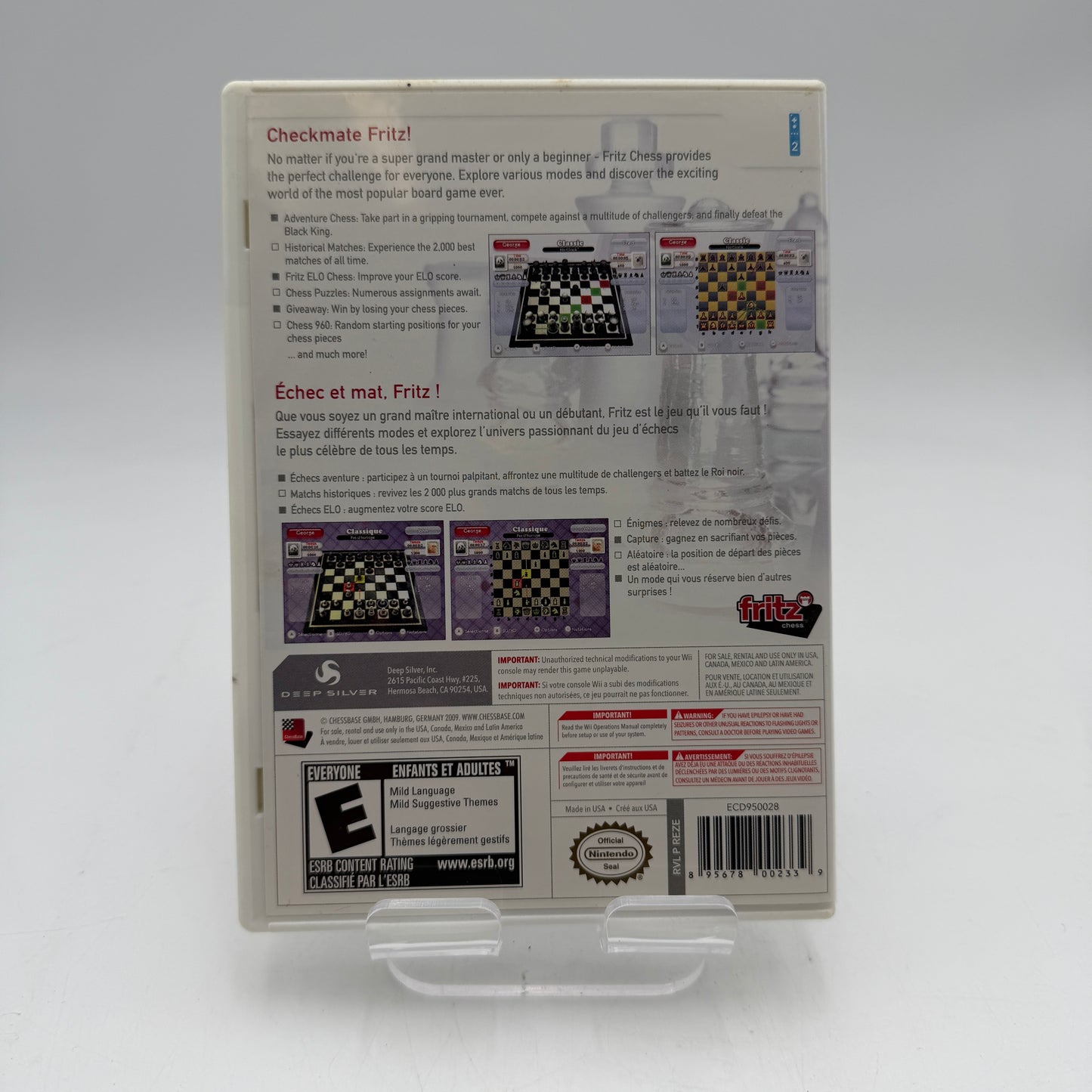 Fritz Chess For Wii with Box