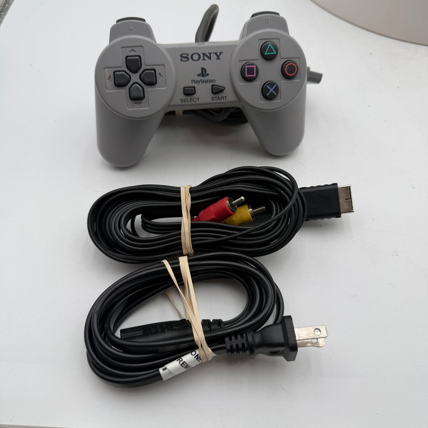 Sony PlayStation 1 SCPH-9001 Gray Video Game Console Bundle
