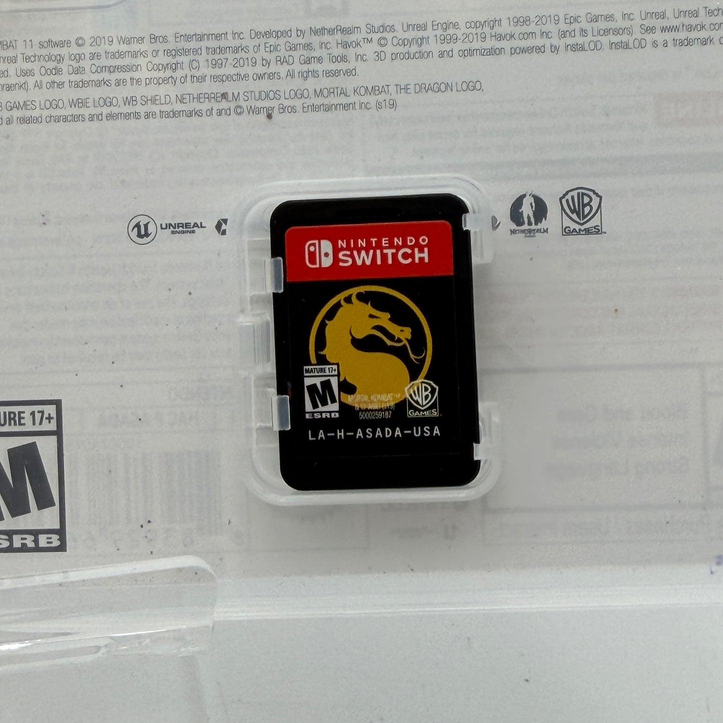 Nintendo Switch Mortal Kombat 11 - Used With Box