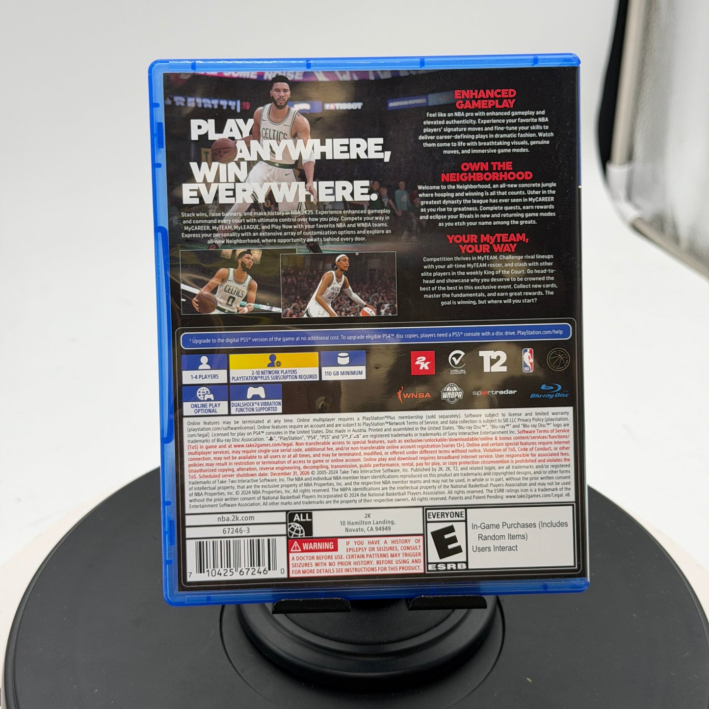 NBA 2K25 PS4 Video Game Blue Used With Box PS4 CIB