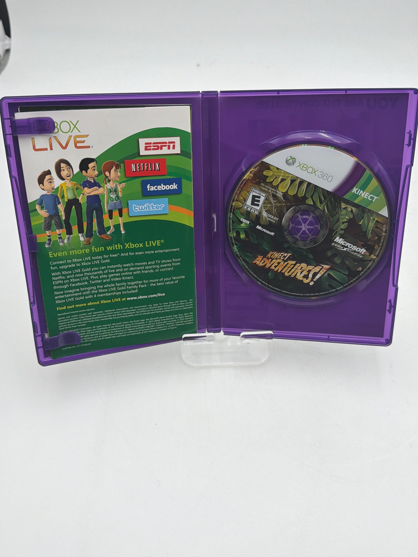 Xbox 360 Kinect Adventures Video Game with Box