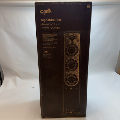 Polk Audio Signature S60 Tower Speaker Pair Set Of Two NIB