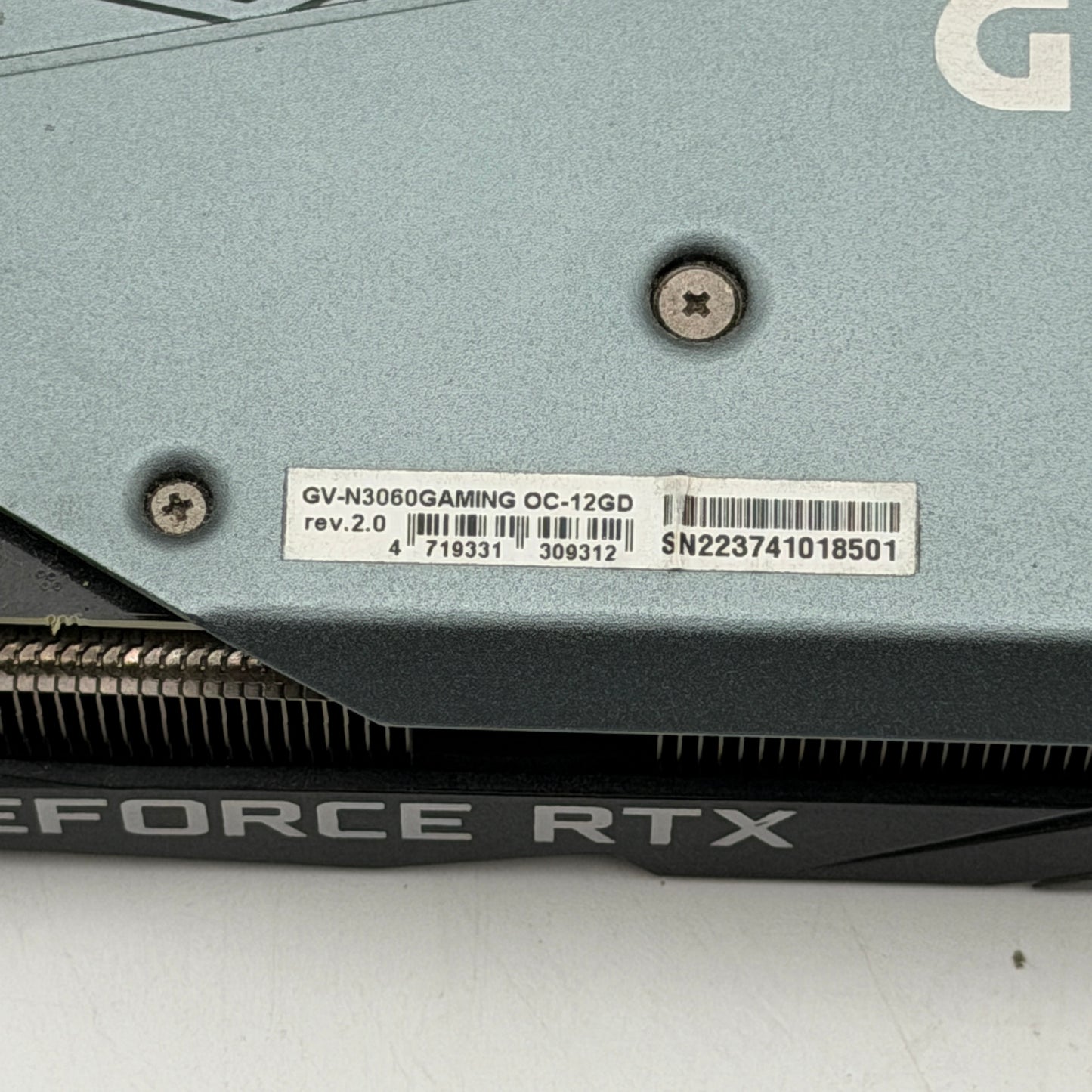 Gigabyte GeForce RTX 3060 12GB GDDR6 Graphics Card GV-N3060GAMING OC-12GB Black Used