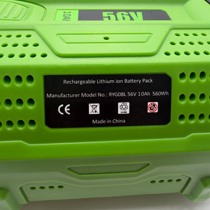 Replacement for EGO Lithium Ion 56V 10Ah RYGB08L Battery Lot of 2