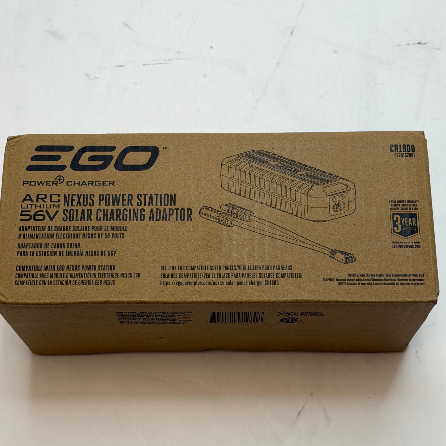 EGO Nexus Power Station Solar Adapter Black New In Box