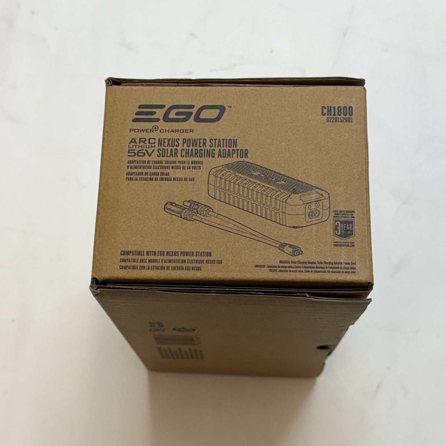 EGO Nexus Power Station Solar Adapter Black New In Box