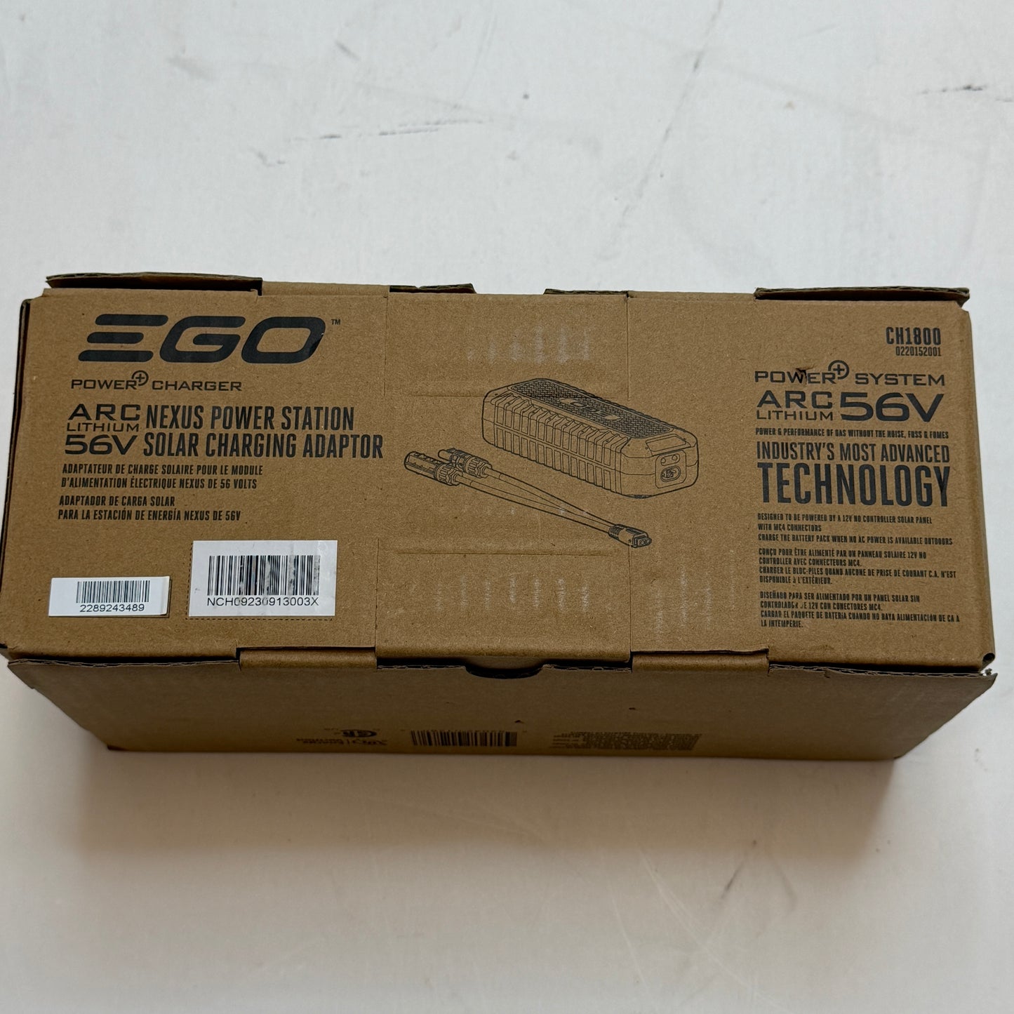 EGO Nexus Power Station Solar Adapter Black New In Box