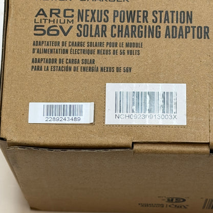 EGO Nexus Power Station Solar Adapter Black New In Box