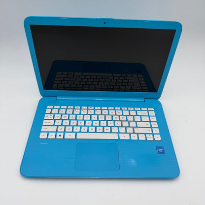 Used HP Stream 14-cb010nr Laptop 32GB Intel Celeron 4GB RAM Blue 2016