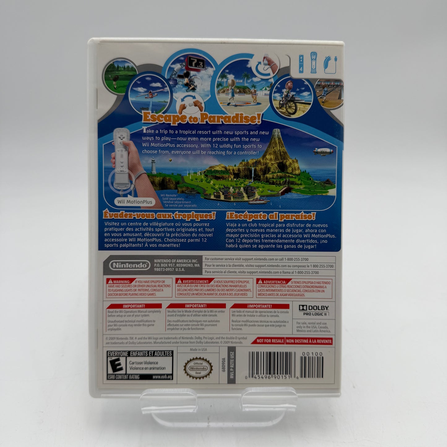 Nintendo Wii Sports Resort Game with Box
