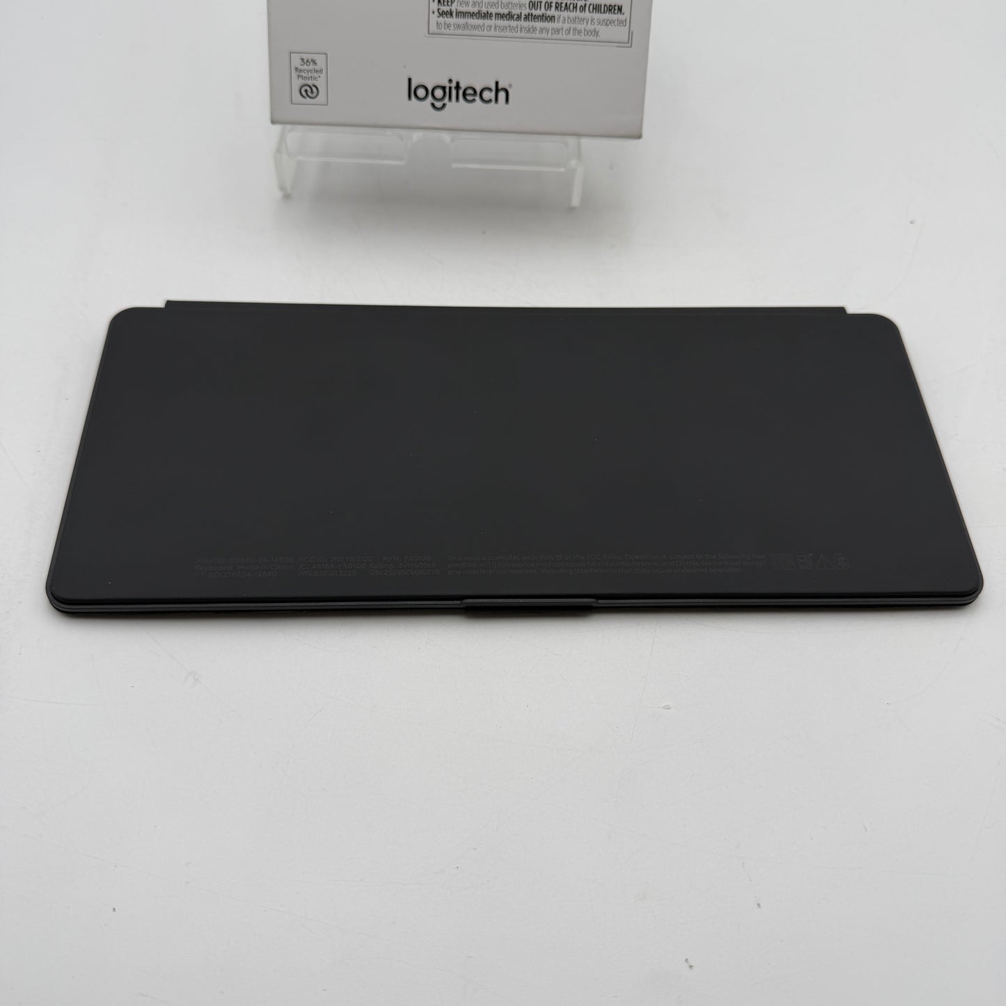 Logitech Keys-To-Go 2 Black Tablet Accessory Used With Box