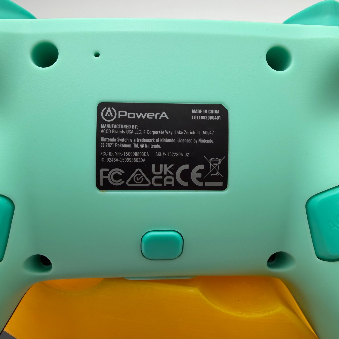 PowerA Pokemon Pikachu Nintendo Switch Teal Wireless Controller