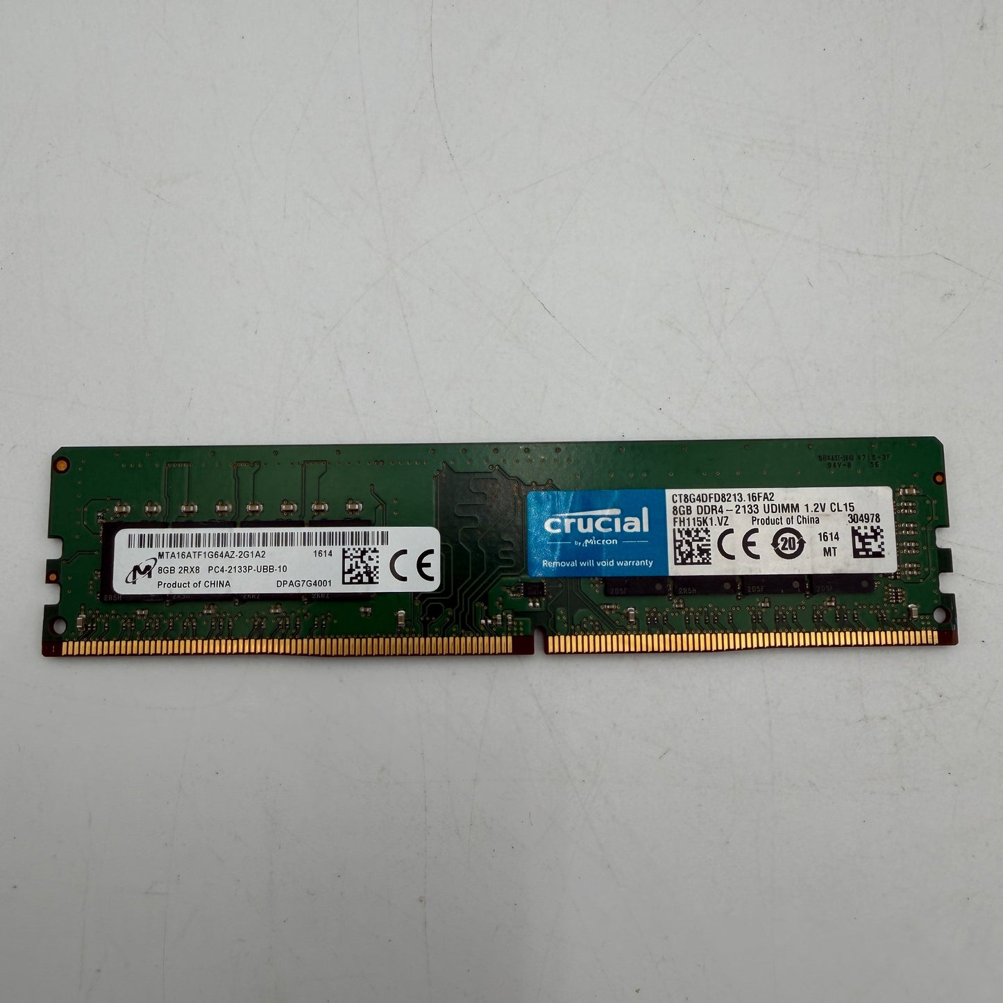 Micron Crucial 8GB 1Rx8 PC4-2400T RAM Desktop Memory