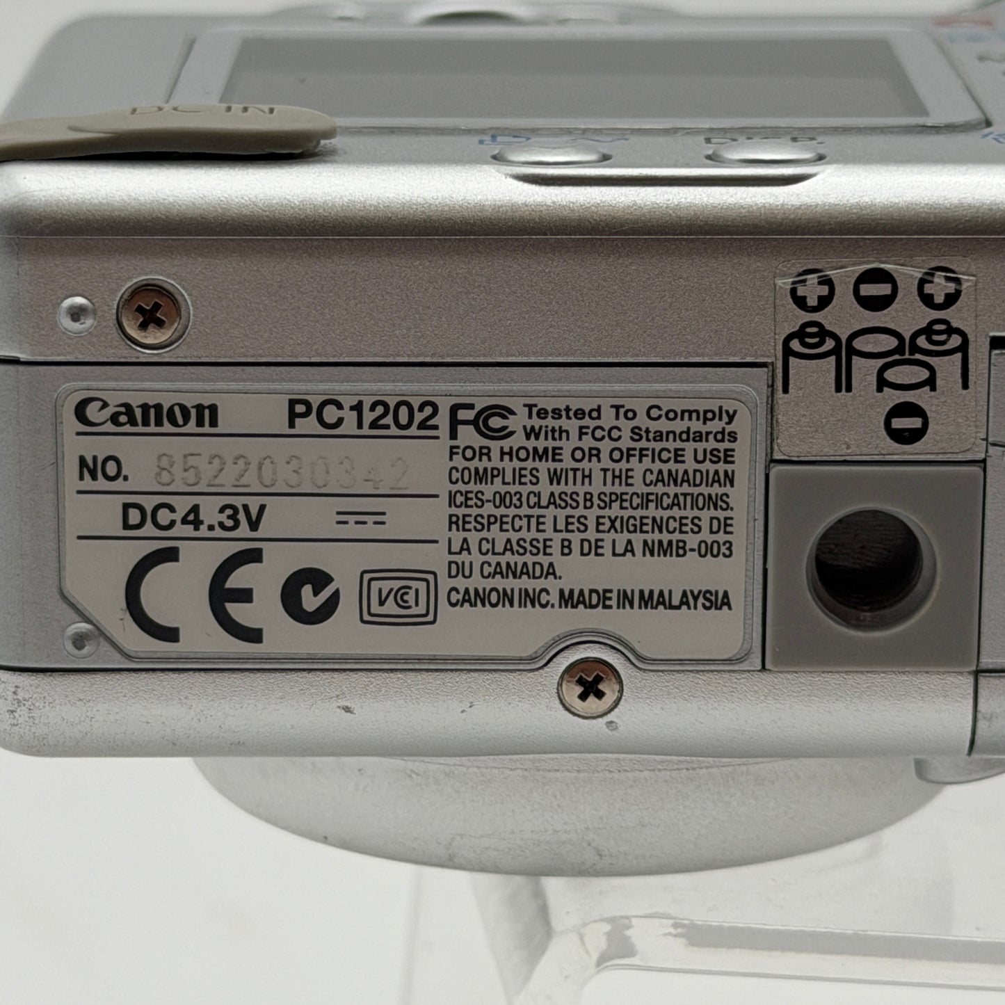 Canon PowerShot A75 Digital Camera For Parts or Repair