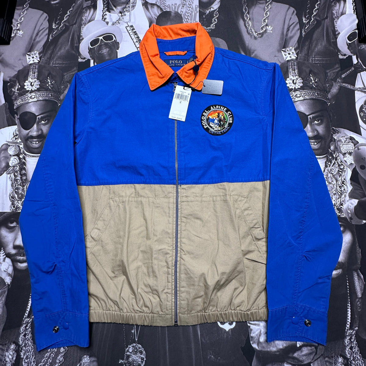 Polo Ralph Lauren Bayport Color-Blocked Poplin Jacket Blue/Khaki