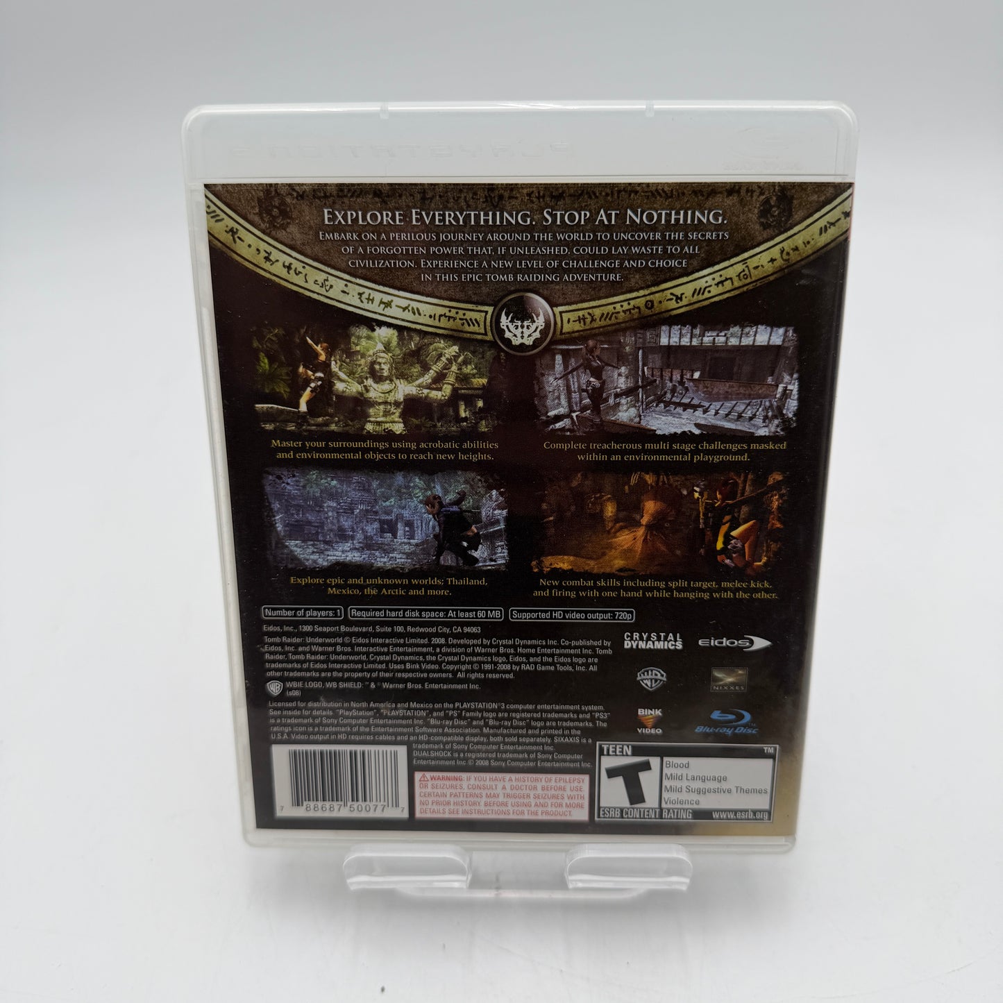 Playstation 3 Tomb Raider Underworld Video Game with Box
