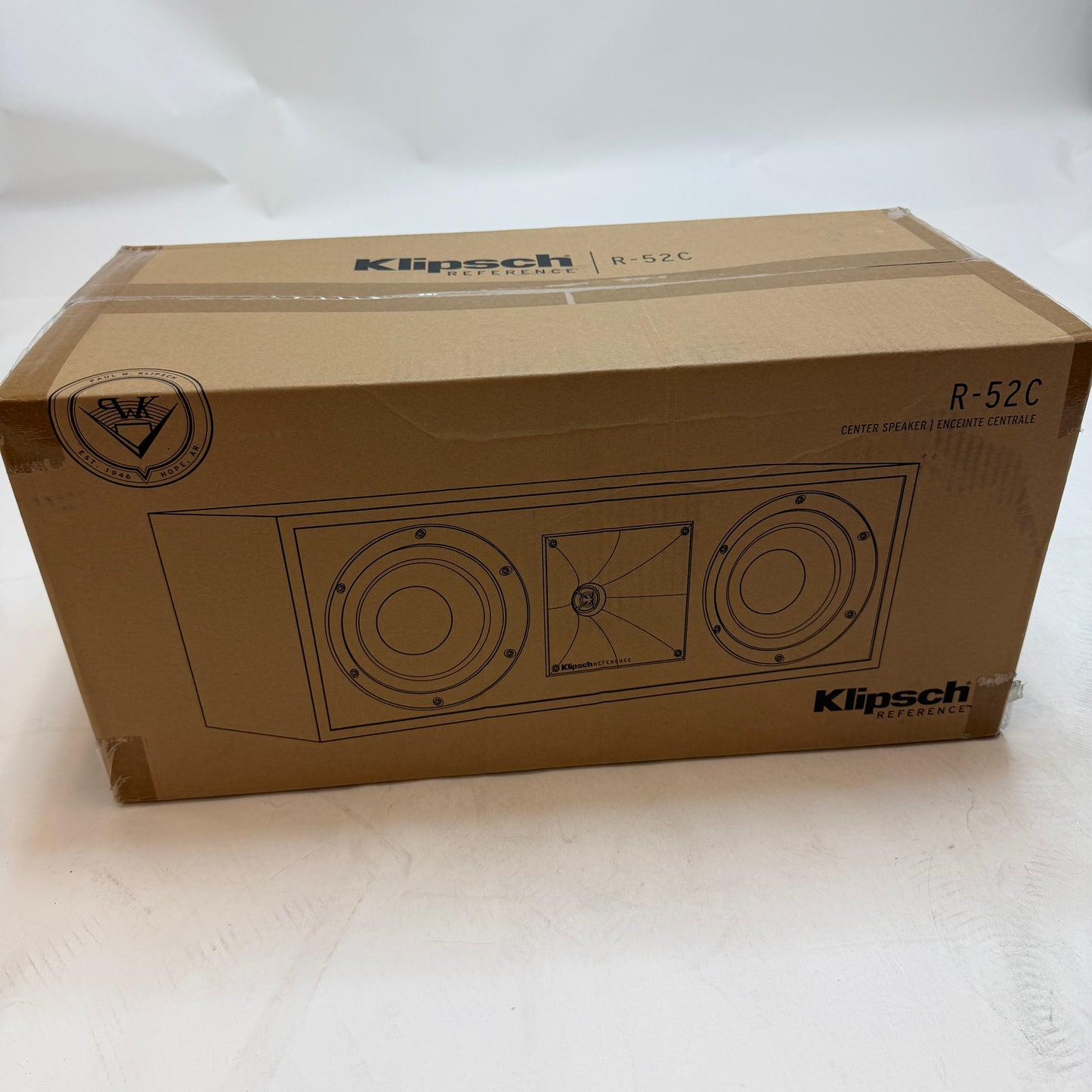 Klipsch Reference R-52C Two-Way Center Channel Speaker Black New In Box