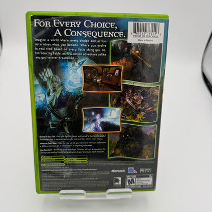 Xbox Fable: The Lost Chapters Video Game Complete with Box and Manual