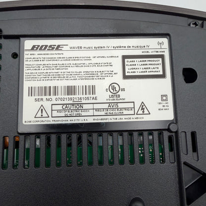 Bose Wave Music System IV CD Player AM/FM Radio 417788-WMS Tested w REMOTE