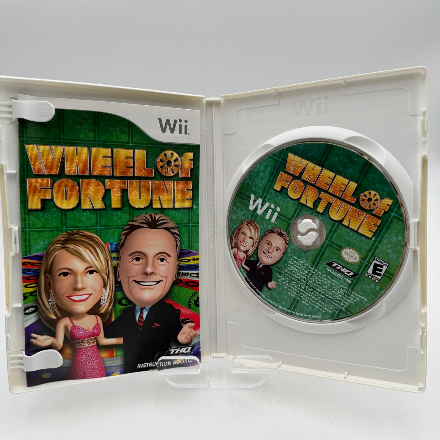 Nintendo Wii Wheel of Fortune Video Game with Box