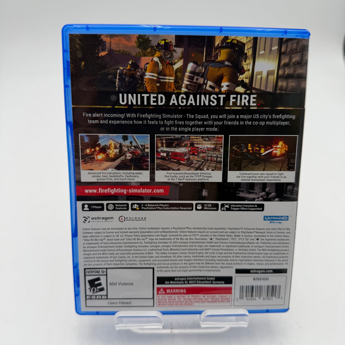 Playstation 5 Firefighting Simulator The Squad Video Game with Box